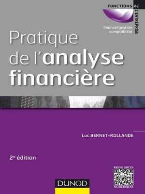 cover image of Pratique de l'analyse financière--2e éd.